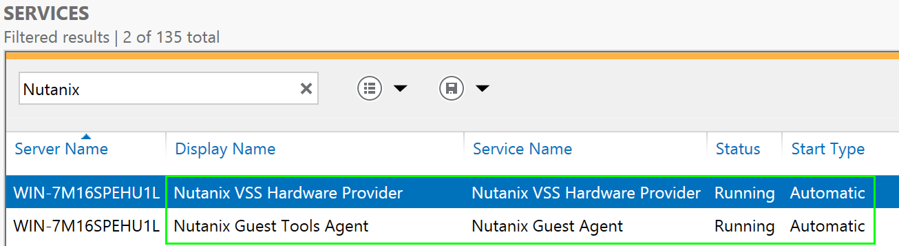 Enable NGT - Services